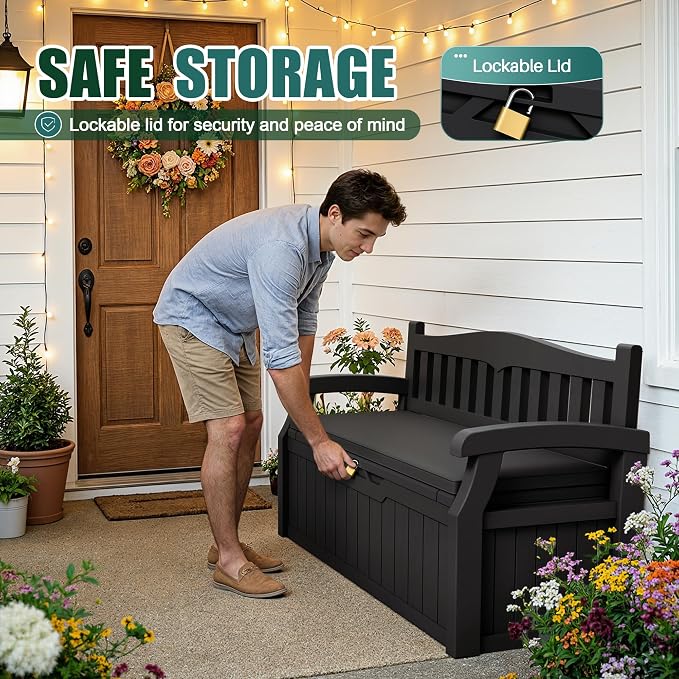 Devoko 80 Gallon Storage Bench - Image 5