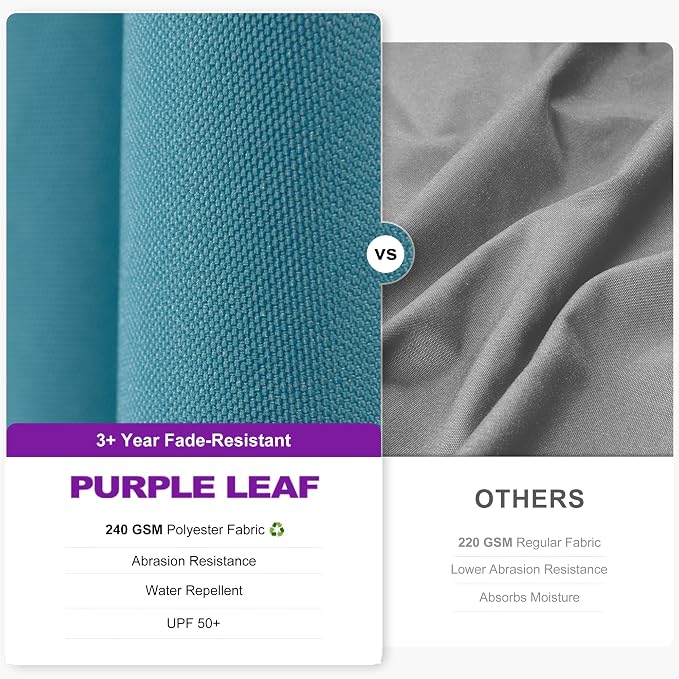 PURPLE LEAF Patio Umbrella Left-right Tilt 10FT - Image 4