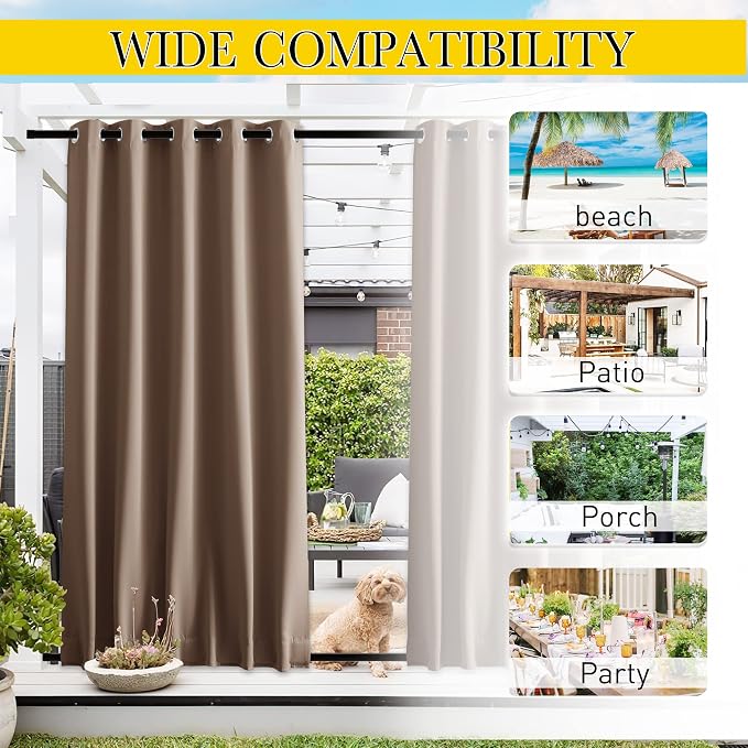 NICETOWN Windproof Outdoor Curtains - Image 6