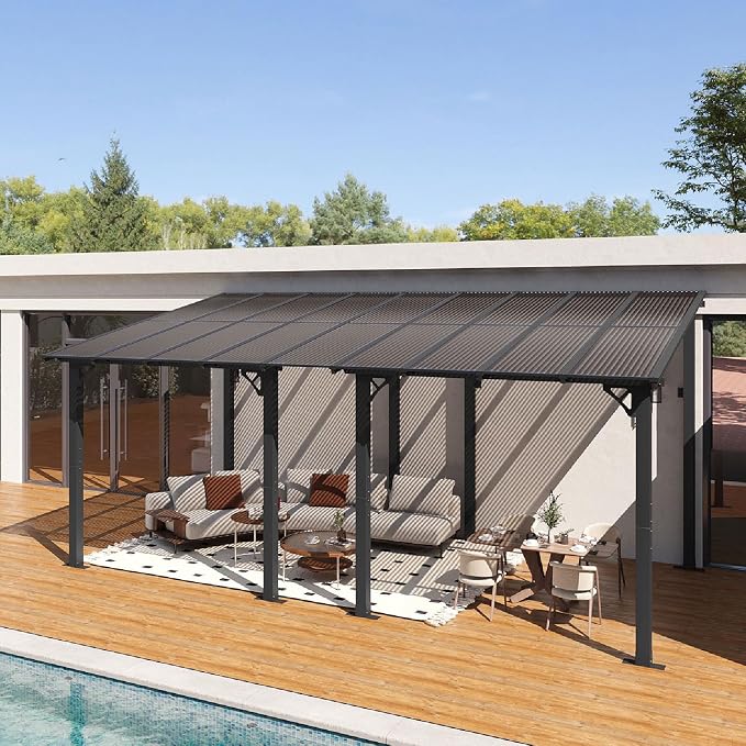 Aoxun 18’x10’ Gazebo for Patio, Gazebo Pergola - Image 9