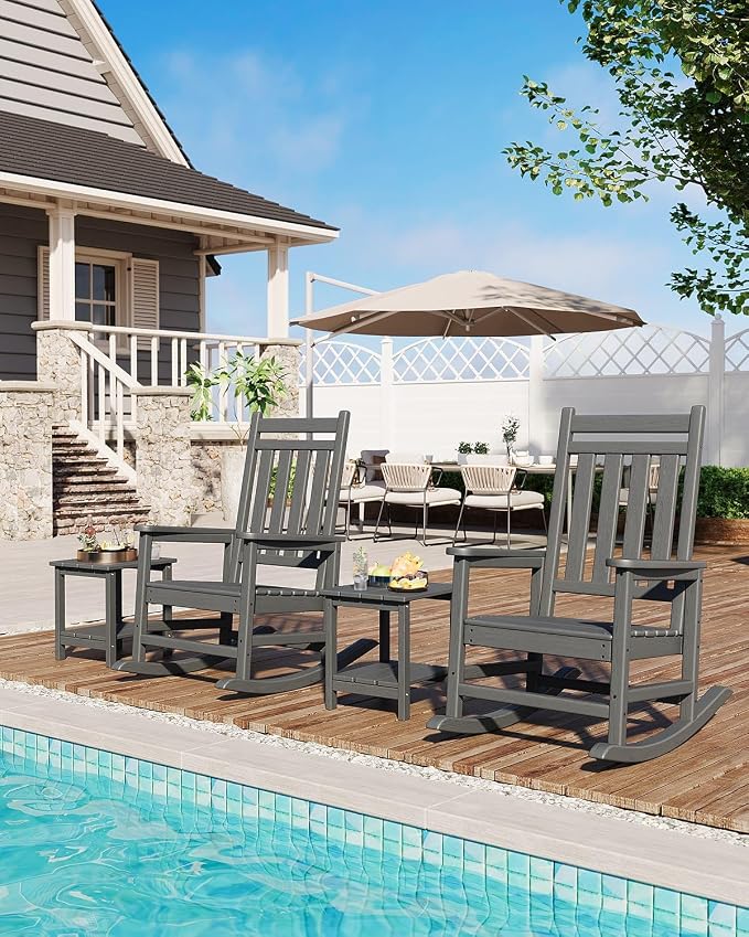 Garvee HDPE Rocking Chair Outdoor - Image 6