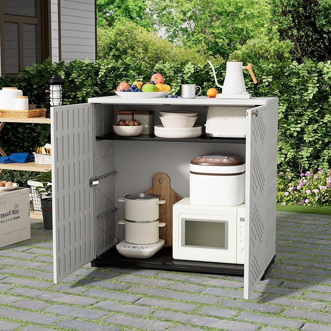 HOMSPARK Indoor/Outdoor Storage Cabinet - Image 6
