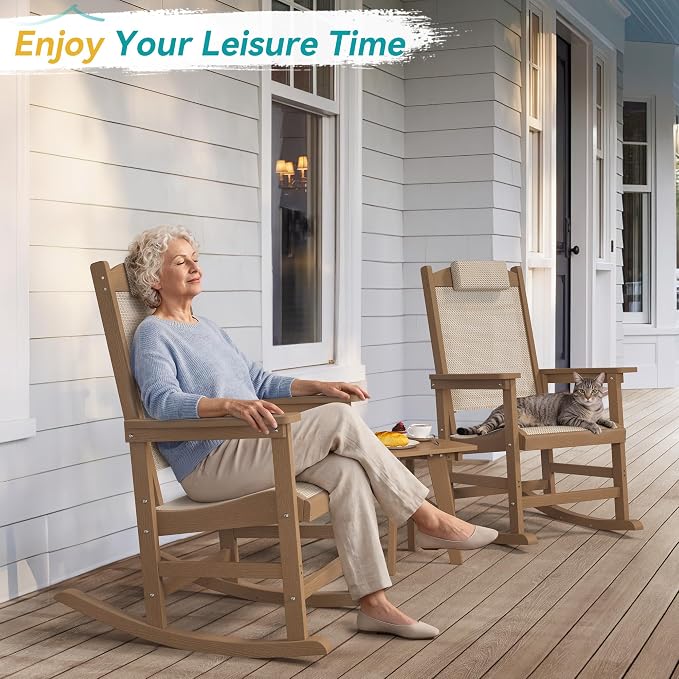 Outdoor Rocking Chair Set of 2 - Image 4