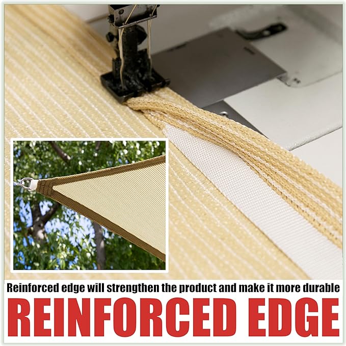 Royal Shade 14' x 17' x 22' Blue Right Triangle Sun Shade Sail Order to Make - Image 5