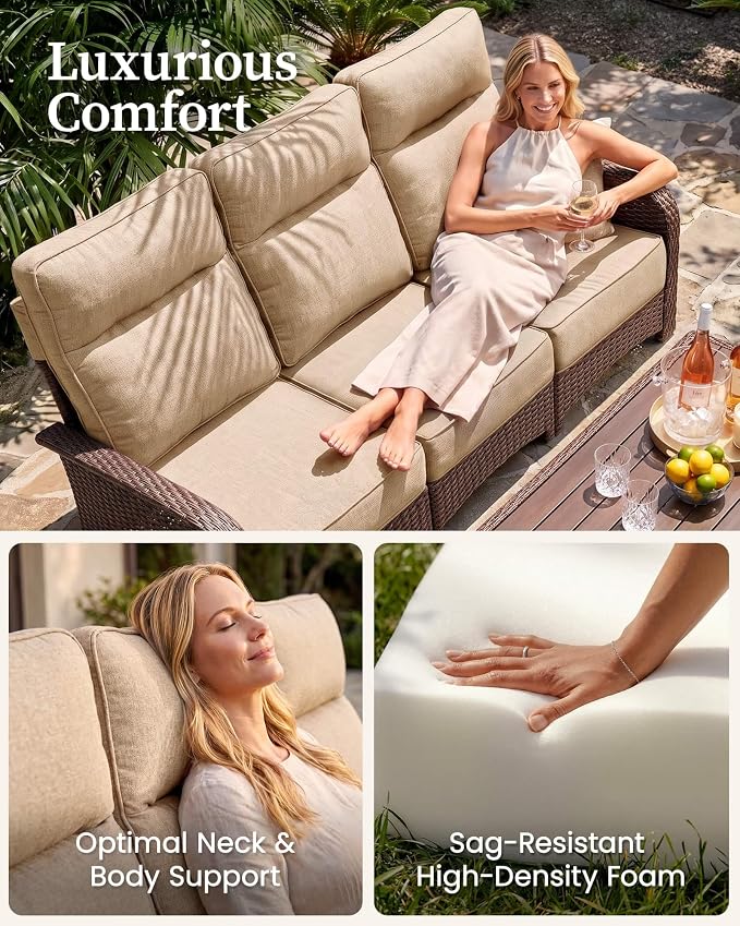 Resort-Grade Recliners Patio Furniture, 6.2" Ultra Thick Cushions | Heavy Duty - Image 5