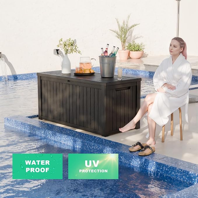 200 Gallon Waterproof Resin Outdoor Storage Box - Image 3