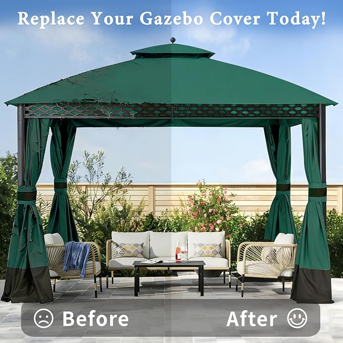 SCOCANOPY Replacement Top for 10X12Ft Oakmont Gazebo L-GZ1188PST-A, Pinehurst - Image 7