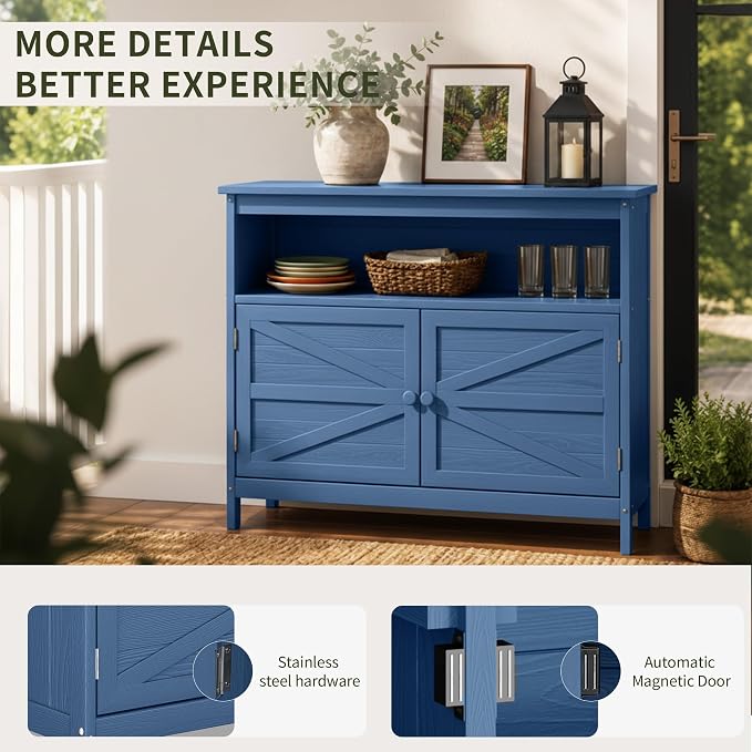 HIPS All-Weather Outdoor Storage Cabinet, Outdoor Sideboard - Image 7