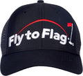 ¡That´s What Golf it´s All About! Premium Navy Blue Golf Cap Vent, 3D Embroidered Logo, one Size fits All, Breathable Fabric, Absorbent Band.