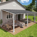 Aoxun 20’x10’ Gazebo with Aluminum Frame & Polycarbonate Panel, Outdoor Patio by Aoxun