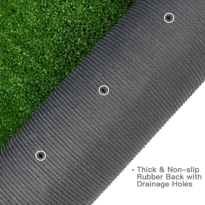 Artificial Grass Turf, 8ft x 10ft (80 ft²) Indoor Outdoor Fake Astroturf Rug Carpet Mat for Balcony Decor Backyard Patio Backdrop Fence Wall Decorations Dogs