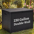 YITAHOME 230 Gallon Extra Large Outdoor Storage Box | Waterproof Double-Wall by YITAHOME