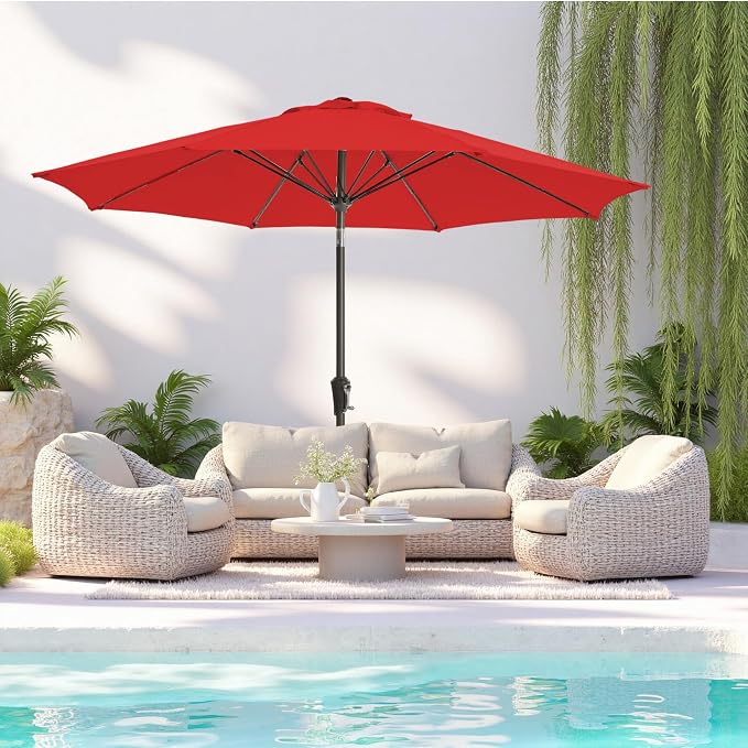 Patio Umbrella 9 FT Outdoor Table Umbrella - Image 2