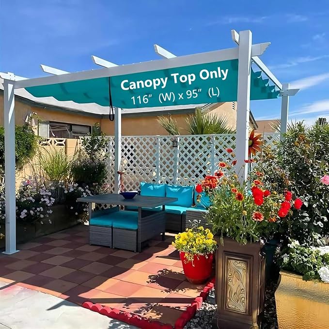 Pergola Shade Cover Replacement Canopy Top Compatible - Image 4