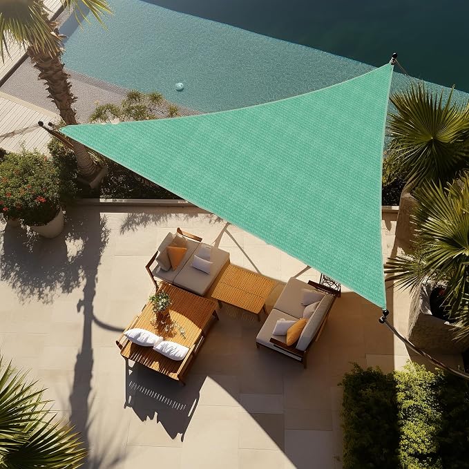Shade&Beyond Custom Sun Shade Sail 19'x19'x19'TriangleSun Sail Shades Patio UV by ShadeBeyond