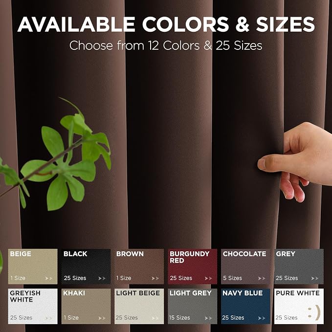 Joydeco Blackout Patio Sliding Door Curtains, Privacy Room Divider Curtains | - Image 8