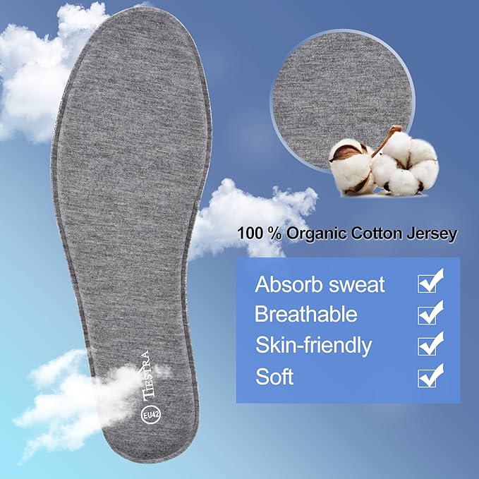 2 Pair -Shoe Inserts for Mens Memory Foam Insoles,Replacement Insoles for Work Boots Running Shoes, Cushion Shock Absorbing for Foot Pain Relief, Comfort Breathable Inner Soles 47EU,US14