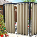 NICETOWN Canvas Weighted Outdoor Curtains by NICETOWN