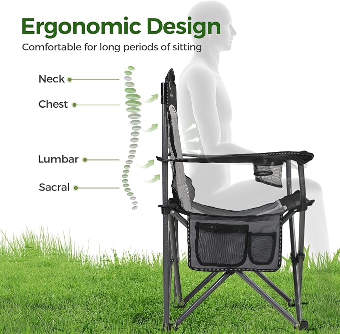 ALPHA CAMP Oversized Fully Padded Camping Chairs - Image 4