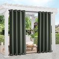 NICETOWN 2 Panels Long Outdoor Curtains Waterproof 108 inch Length by NICETOWN