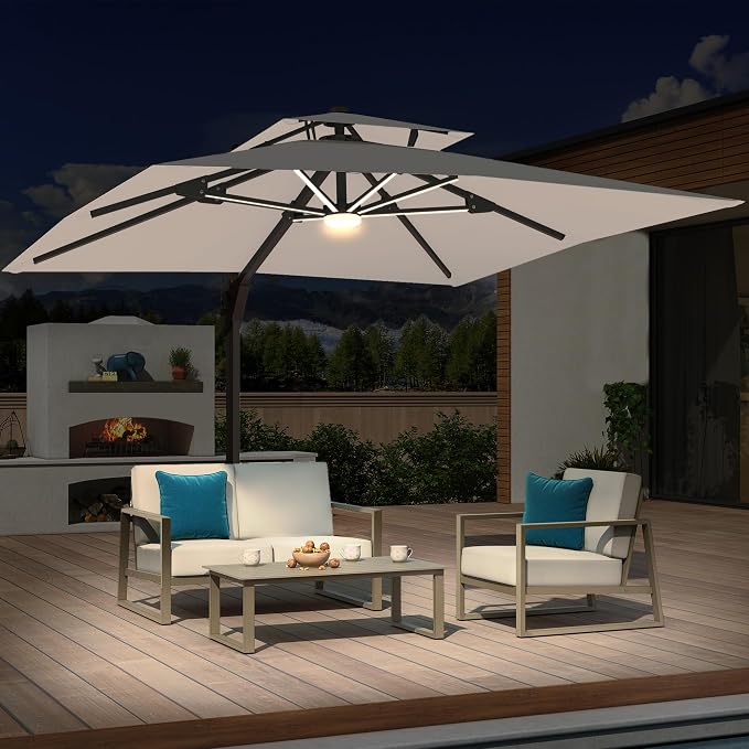 10x10 FT Outdoor Cantilever Patio Umbrella - Image 3