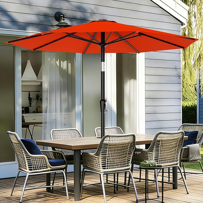 9 FT Patio Umbrella for Outdoor, Outdoor Table Umbrella - Image 2