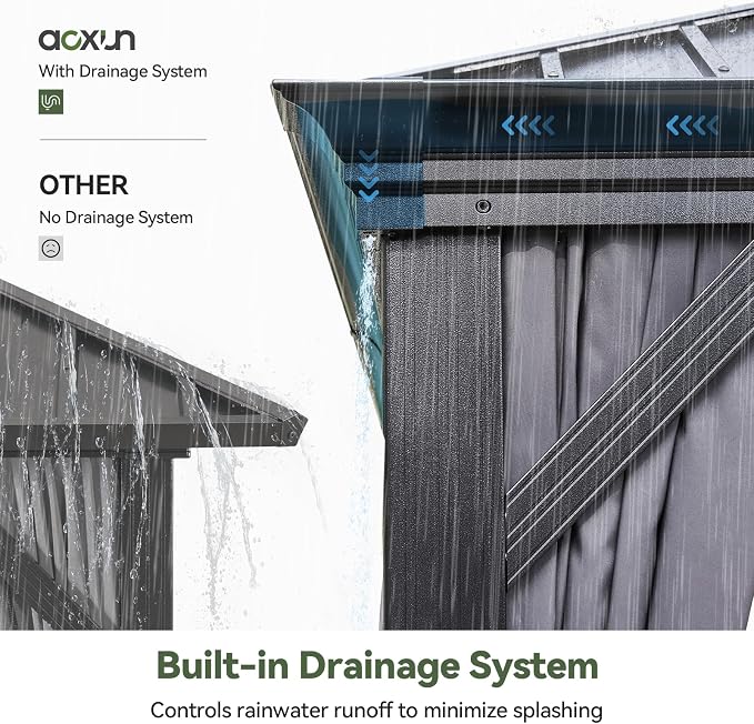 Aoxun Hardtop Gazebo 14x24 - Image 2