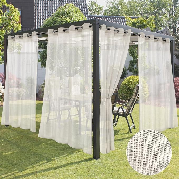 Semi Voile Sheer Outdoor Curtains by HolidayIdeas