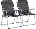 VINGLI Aluminum Oversize Patio Lawn Chairs Folding Set of 2 by VINGLI