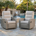 Oversized Wicker Outdoor Swivel Glider Recliner by LayinSun