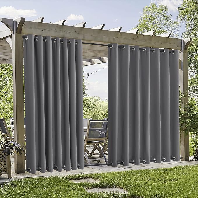 RYB HOME 2 Panels Outdoor Curtains by RYBHOME