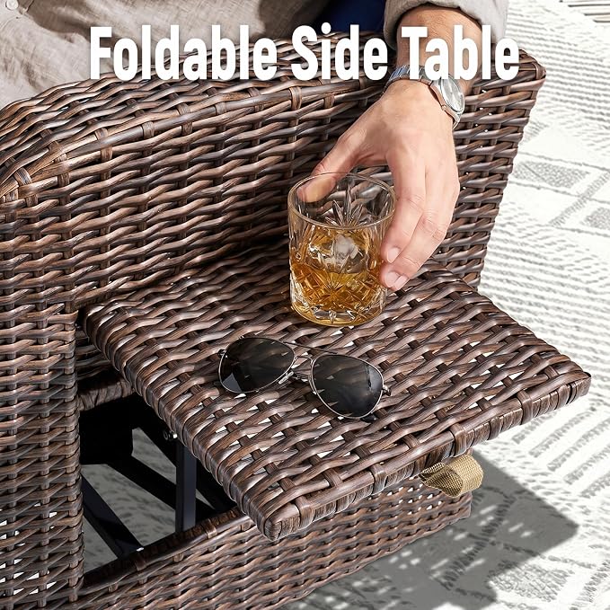 Luxury Patio Swivel Recliner Chair - Image 7