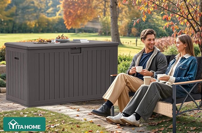 YITAHOME 220 Gallon Double-Wall Deck Box - Image 6