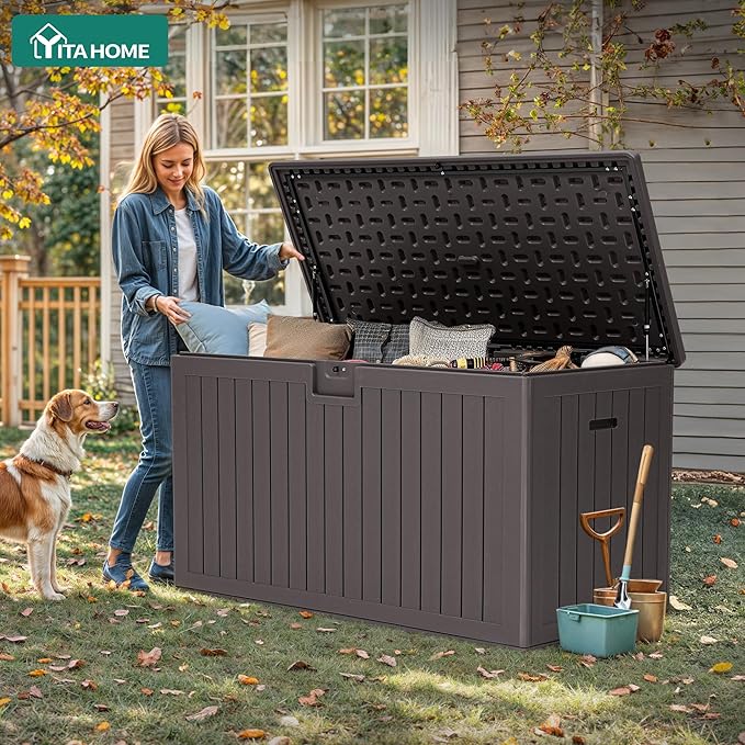 YITAHOME 220 Gallon Double-Wall Deck Box - Image 3