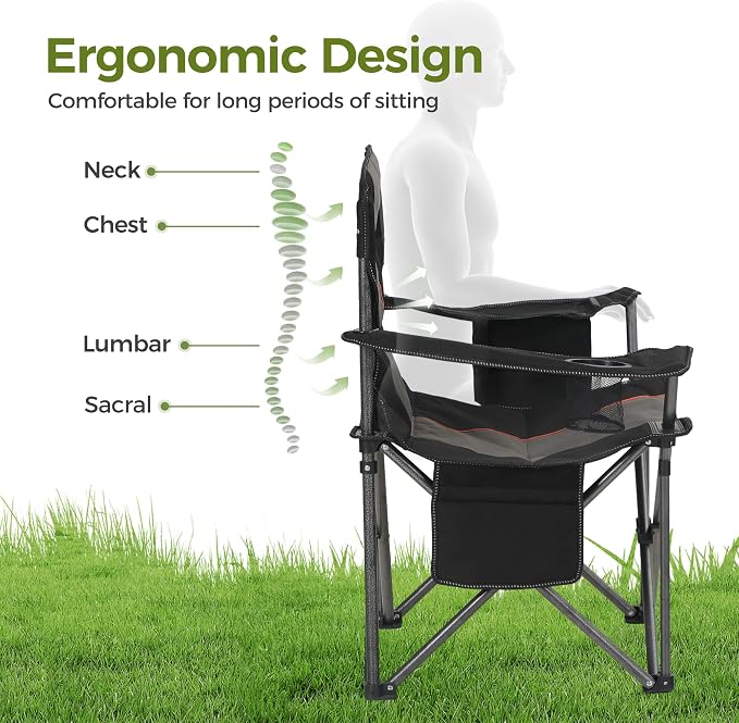 ALPHA CAMP Oversized Fully Padded Camping Chairs - Image 3