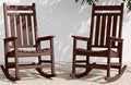 SERWALL Outdoor Rocking Chair Set of 2, Oversized Rocker by SERWALL