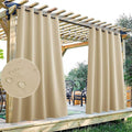 Deck Curtains Curtain Panel W70 x L95 Inch Cream Beige, 1 Panel | Deck Curtains by StangH