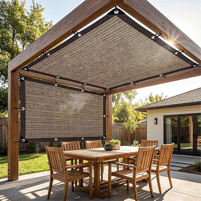 80% Shade Cloth, Durable Mesh Tarp - Image 3