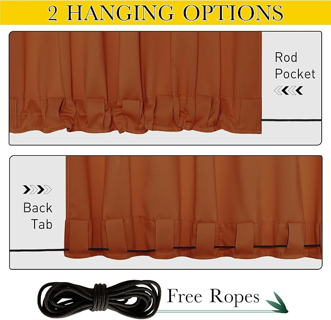 NICETOWN 2 PCs Waterproof Outdoor Curtains - Image 2