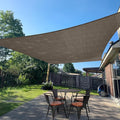 Sun Shade Sail 10'x22' Brown Rectangle Shade Cover Custom Size | 95% UV Block by SUNLAX