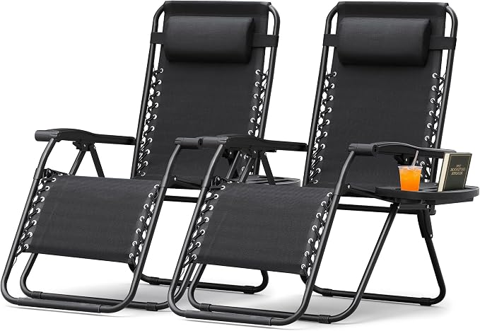 Homall Zero Gravity Chair Patio Folding Lawn Lounge Chairs | Outdoor Lounge by Homall