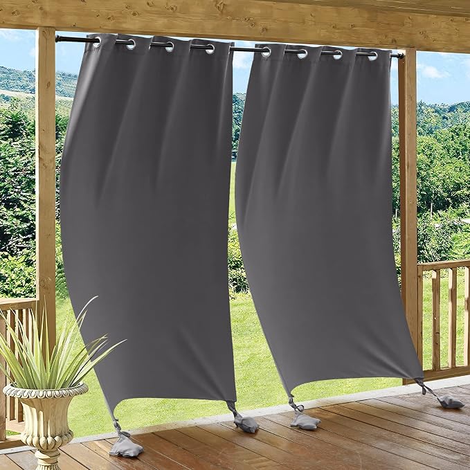 RYB HOME Windproof Outdoor Curtains by RYBHOME