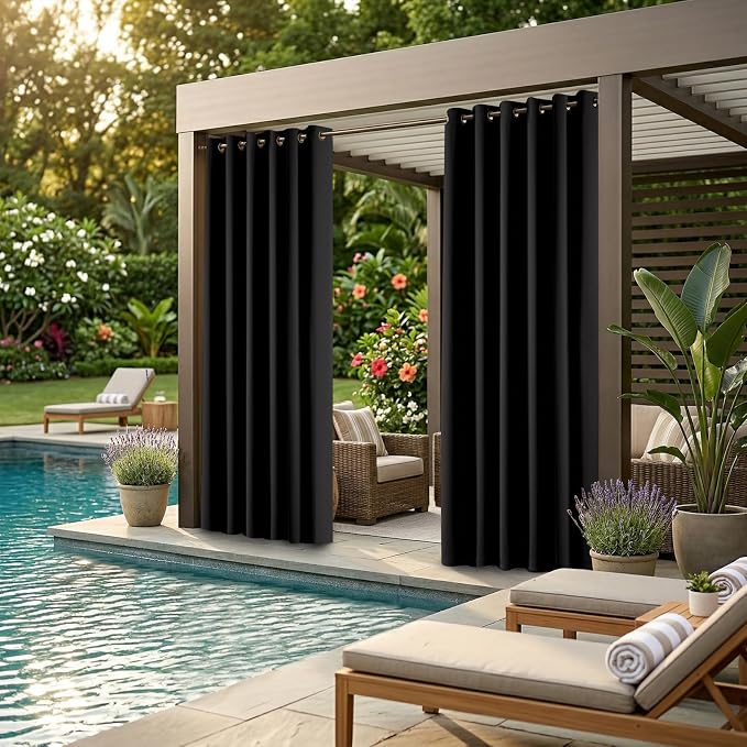 Outdoor Indoor Curtains W84 x L108 - Image 2