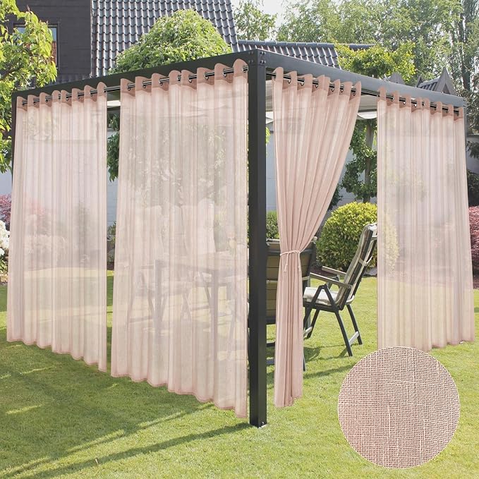 Semi Voile Sheer Outdoor Curtains by HolidayIdeas