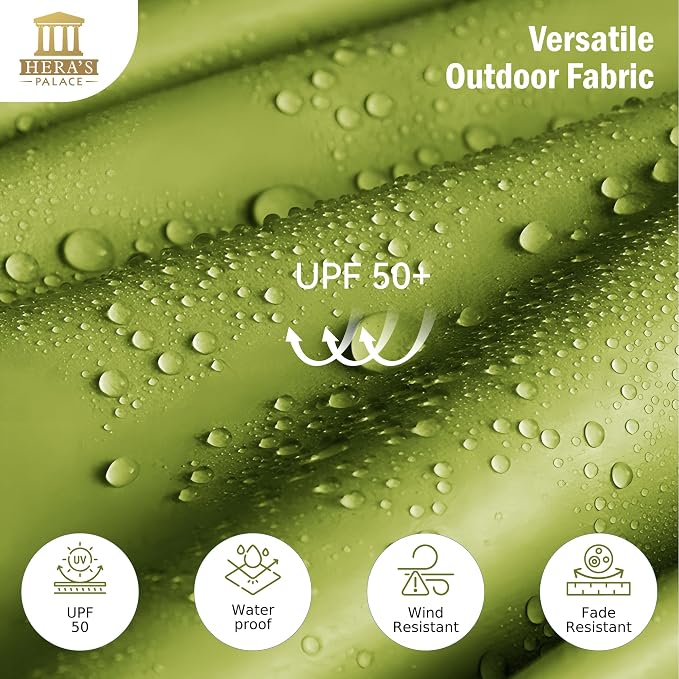 13 ft Large Double-Sided Patio Umbrella, Outdoor Umbrella, Lime | HERA'S PALACE - Image 7