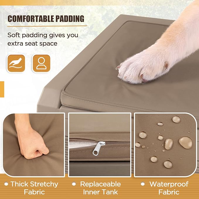 Devoko 100 Gallon Resin Waterproof Outdoor Storage Box - Image 3