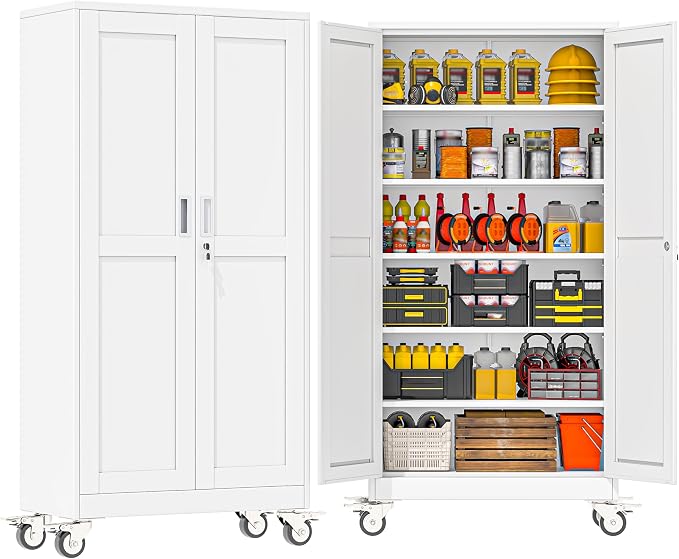 GAIOUS 73.6” Tall Metal Garage Storage Cabinet by GAIOUS