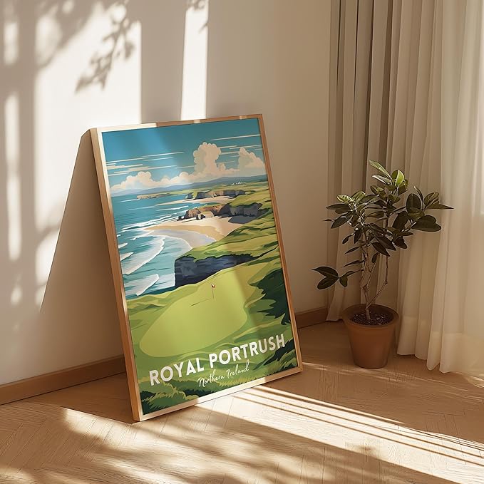 Golf Course Premium Giclee Fine Art Prints - Augusta, Pebble Beach, Pinehurst, Golf Course Posters, Golf Wall Art, Aesthetic Poster for Home Office Decor, Ready to Frame