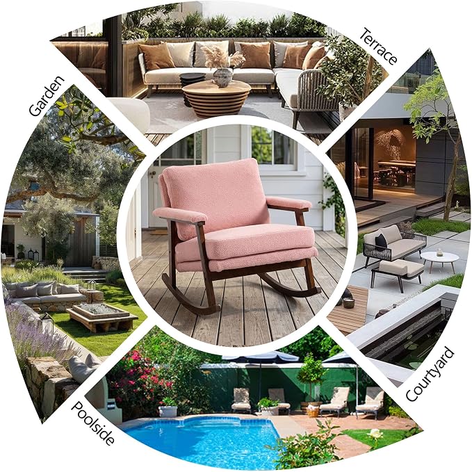 Outdoor Patio Rocking Chairs - Image 7