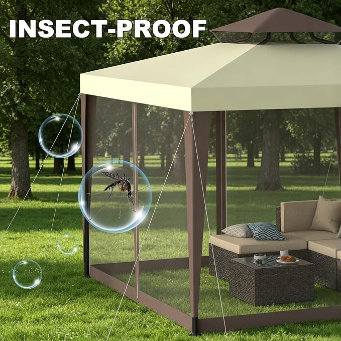 Outdoor Gazebo for Patio, 10×10 Canopy Tent - Image 4